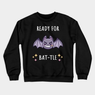 Halloween Motivational Bat - Dark Mode Crewneck Sweatshirt